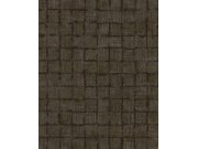 Hnědá vliesová tapeta na zeď, imitace látky, 333458, Emerald, Eijffinger