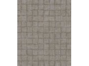 Hnědo-šedá vliesová tapeta na zeď, imitace látky, 333452, Emerald, Eijffinger