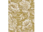 Luxusní okrová květinová vliesová tapeta na zeď, 333411, Emerald, Eijffinger