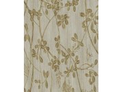 Zeleno-béžová vliesová tapeta s větvičkami a listy, 333401, Emerald, Eijffinger