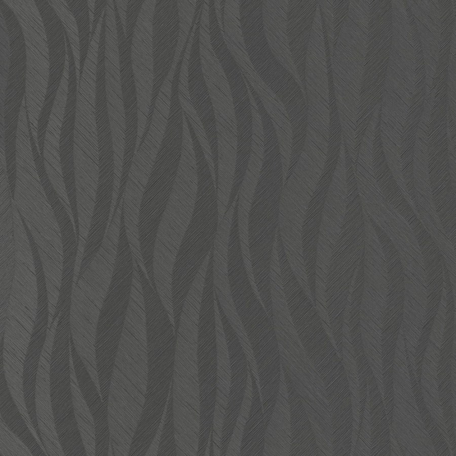 Černá vliesová tapeta na zeď, vlnky, TI3105, Time 2025, Grandeco Černá vliesová tapeta na zeď, vlnky, TI3105, Time 2025, Grandeco