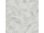 Šedo-bílá vliesová tapeta na zeď, imitace stěrky, TI3001, Time 2025, Grandeco