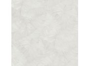 Bílá vliesová tapeta s plastickými listy, TI2101, Time 2025, Grandeco Tapety Yara - Grandeco