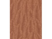 Tapety Yara Tapety dle materiálu Vliesové tapety - Cihlově červená vliesová tapeta na zeď, listy, CU3214, Cumaru, Grandeco Cihlově červená vliesová tapeta na zeď, listy, CU3214, Cumaru, Grandeco