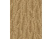 Hnědá vliesová tapeta s listy, CU3205, Cumaru, Grandeco