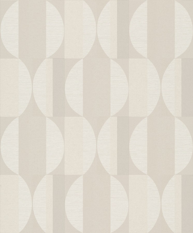 Krémová vliesová geometrická tapeta na zeď, CU3101, Cumaru, Grandeco - Vliesové tapety