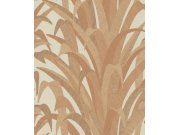 Hnědo-zlatá vliesová tapeta s listy trávy, CU3011, Cumaru, Grandeco