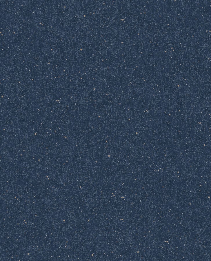 Modrá vliesová tapeta na zed, zlaté puntíky, 333226, Unify, Eijffinger - Vliesové tapety