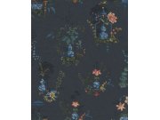 Modrá vliesová tapeta na zeď, květiny, pávi, 333145 PipStudio 6, Eijffinger