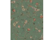 Zelená vliesová tapeta s ptáčky a větvičkami, 333123 Pip Studio 6, Eijffinger