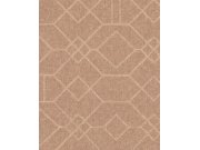 Starorůžová geometrická vliesová tapeta na zeď, 324012, Embrace, Eijffinger