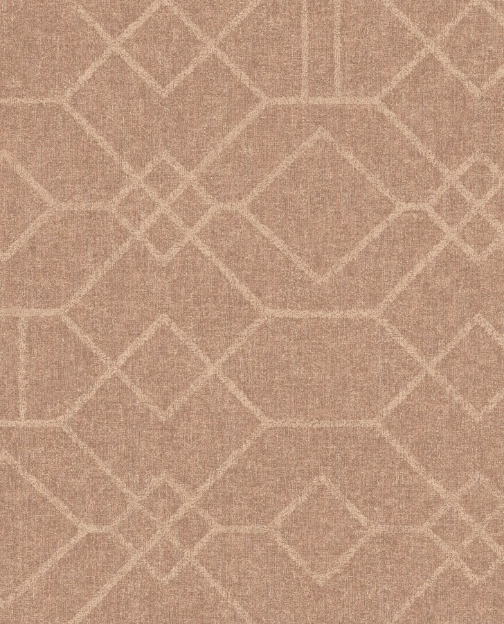 Starorůžová geometrická vliesová tapeta na zeď, 324012, Embrace, Eijffinger - Vliesové tapety