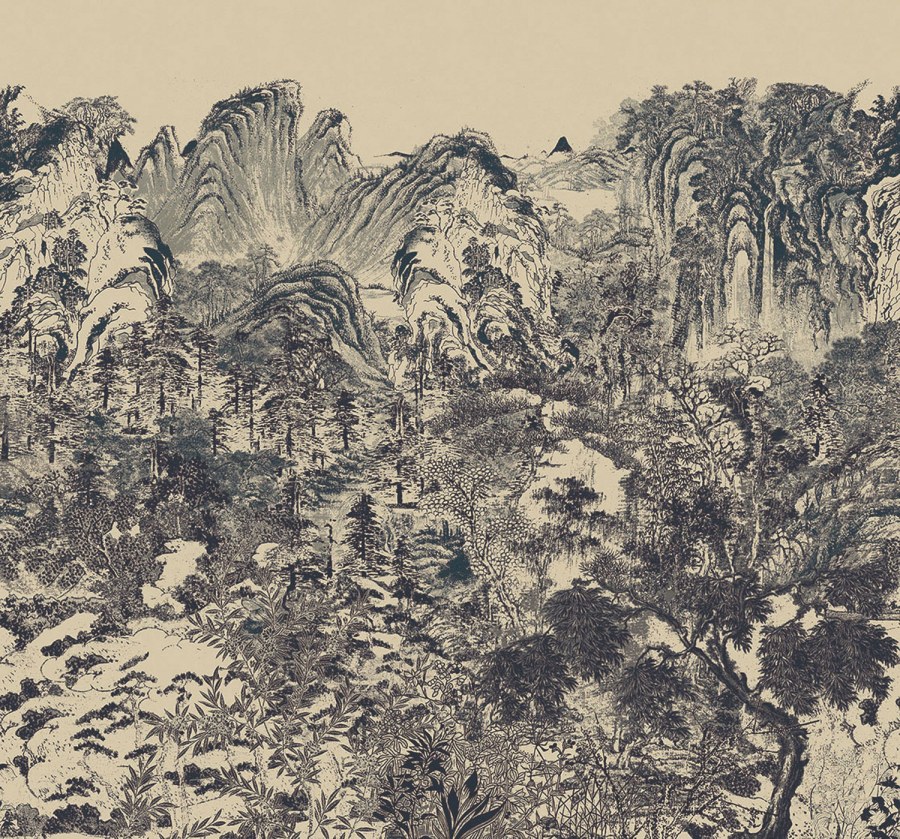 Vliesová fototapeta na zeď, Horská krajina v mlze, 333475, Emerald, Eijffinger - Vliesové tapety