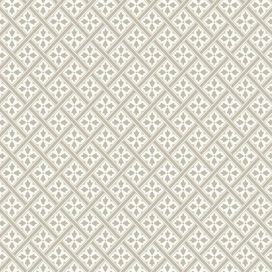 Béžová geometrická vliesová tapeta na zeď 113368, Laura Ashley, Graham & Brown - Vliesové tapety