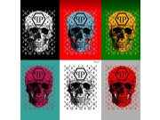 Obrazová vliesová tapeta barevné lebky Z80091 Philipp Plein, Zambaiti Parati