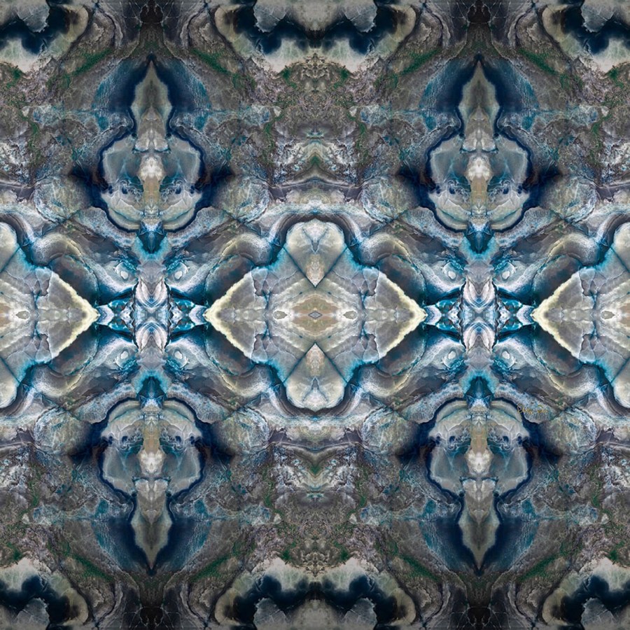 Šedo-modrá abstraktní obrazová vliesová tapeta Z80076 Philipp Plein, Zambaiti Parati - Vliesové tapety