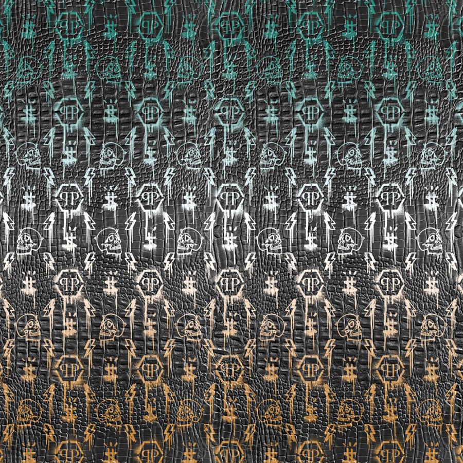 Obrazová vliesová tapeta s lebkami Z8097 Philipp Plein, Zambaiti Parati - Vliesové tapety