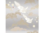 Luxusní vliesová obrazová tapeta s volavkami, Z34989, Elie Saab 