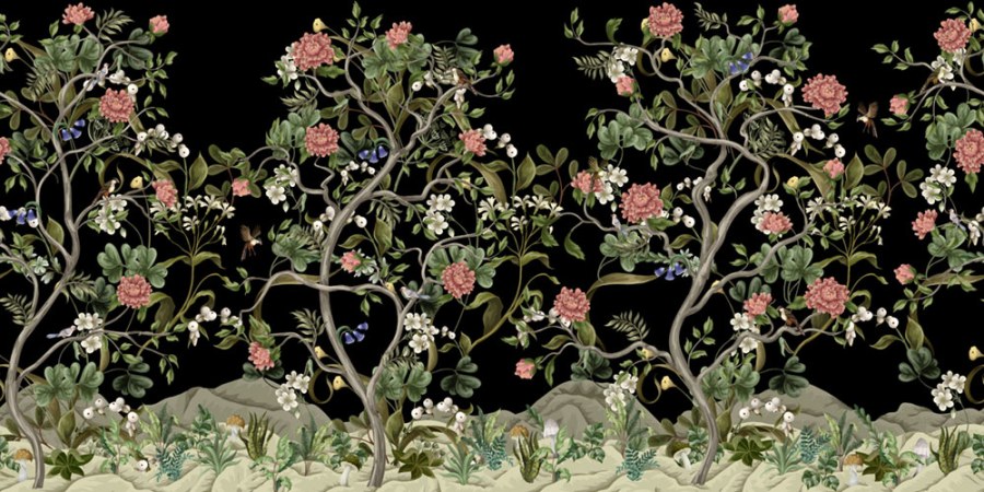 Tapety Yara - Elie Saab - Luxusní vliesová obrazová tapeta na zeď, Krajina s květinami, Z34981, Elie Saab 2 Luxusní vliesová obrazová tapeta na zeď, Krajina s květinami, Z34981, Elie Saab 2 - Elie Saab