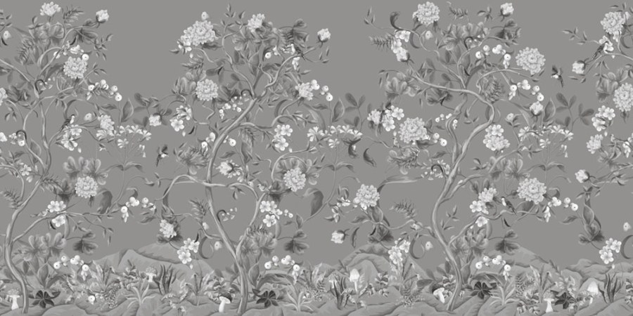 Luxusní vliesová obrazová tapeta na zeď, Krajina s květinami, Z34980, Elie Saab 2 - Vliesové tapety