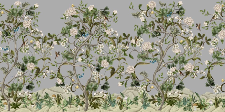 Luxusní vliesová obrazová tapeta na zeď, Krajina s květinami, Z34977, Elie Saab 2