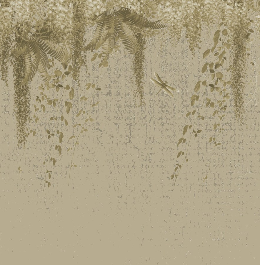 Tapety Yara - Tapety dle materiálu - Vliesové tapety - Luxusní vliesová obrazová tapeta na zeď, Vistárie a kapradiny, Z34973, Elie Saab 2 Luxusní vliesová obrazová tapeta na zeď, Vistárie a kapradiny, Z34973, Elie Saab 2 - Vliesové tapety