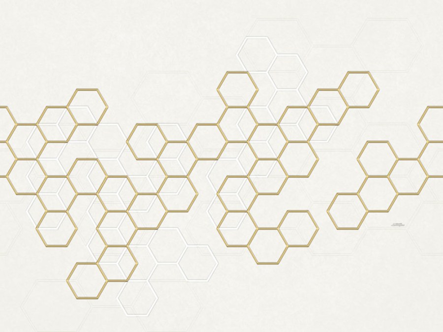 Luxusní geometrická obrazová tapeta s hexagony Z90068, 330 x 300 cm, Automobili Lamborghini 2, Zambaiti Parati - Vliesové tapety