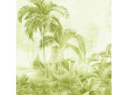 Luxusní vliesová fototapeta na zeď, zelená, palmy, Z30363, Casa 8, Trussardi 