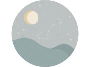 Modrá vliesová kruhová tapeta znamení zvěrokruhu Štír 323142, Explore, Eijffinger, průměr 115 cm