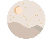 Béžová vliesová kruhová tapeta znamení zvěrokruhu Ryby, 323116, Explore, Eijffinger, průměr 115 cm Tapety Yara - Eijffinger