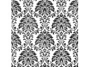 Černobílá papírová tapeta na zeď, zámecký vzor, 1730001 Old Friends II