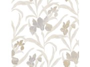 Tapety Yara Parato by Cristiana Masi - Vliesová tapeta na zeď, šedo-béžová, květiny, 2020, Rio, Parato by Cristiana Masi Vliesová tapeta na zeď, šedo-béžová, květiny, 2020, Rio, Parato by Cristiana Masi