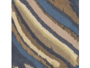 Vliesová tapeta na zeď, hnědo-modrá, imitace látky, 2029, Rio, Parato by Cristiana Mas