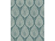 Vliesová tapeta na zeď, tyrkysová, listy, 142309, Jaipur, Graham Brown Premium