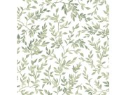 Vliesová tapeta na zeď, zelená, větvičky, listy, 142345, Allurium, Graham Brown Premium Tapety Yara - Graham & Brown Premium