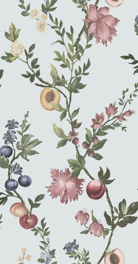 Tapety Yara - Graham & Brown Premium - Vliesová tapeta na zeď, modrá, větvičky, květiny, 142343, Allurium, Graham Brown Premium Vliesová tapeta na zeď, modrá, větvičky, květiny, 142343, Allurium, Graham Brown Premium - Graham & Brown Premium