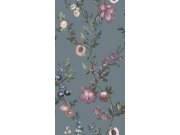 Vliesová tapeta na zeď, modrá, větvičky, květiny, 142340, Allurium, Graham Brown Premium Tapety Yara - Graham & Brown Premium