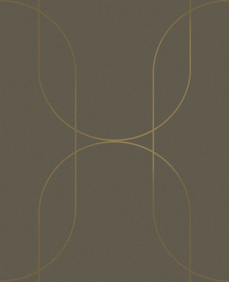 Grafická vliesová tapeta na zeď, hnědá, 142064, Allurium, Graham Brown Premium - Graham & Brown Premium