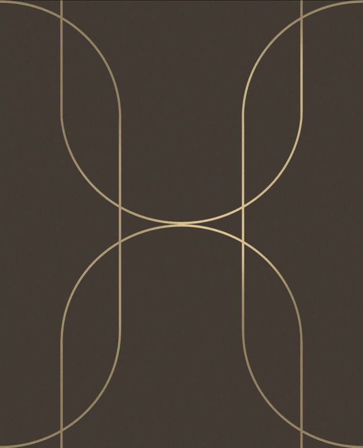 Grafická vliesová tapeta na zeď, hnědá, 142063, Allurium, Graham Brown Premium - Graham & Brown Premium