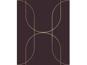 Grafická vliesová tapeta na zeď, fialová, 142062, Allurium, Graham Brown Premium Tapety Yara - Graham & Brown Premium