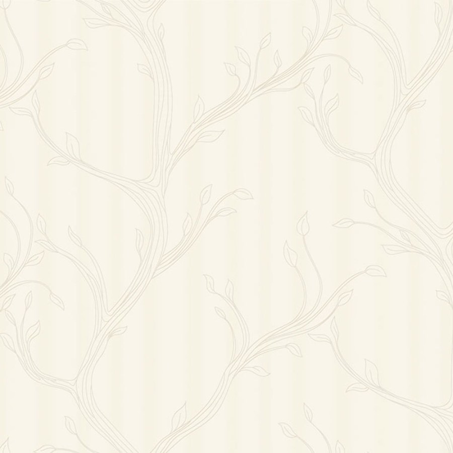 Luxusní vliesová tapeta na zeď, krémová, větvičky s listy, Z16717, Murella 100, Zambaiti Parati - Zambaiti Parati