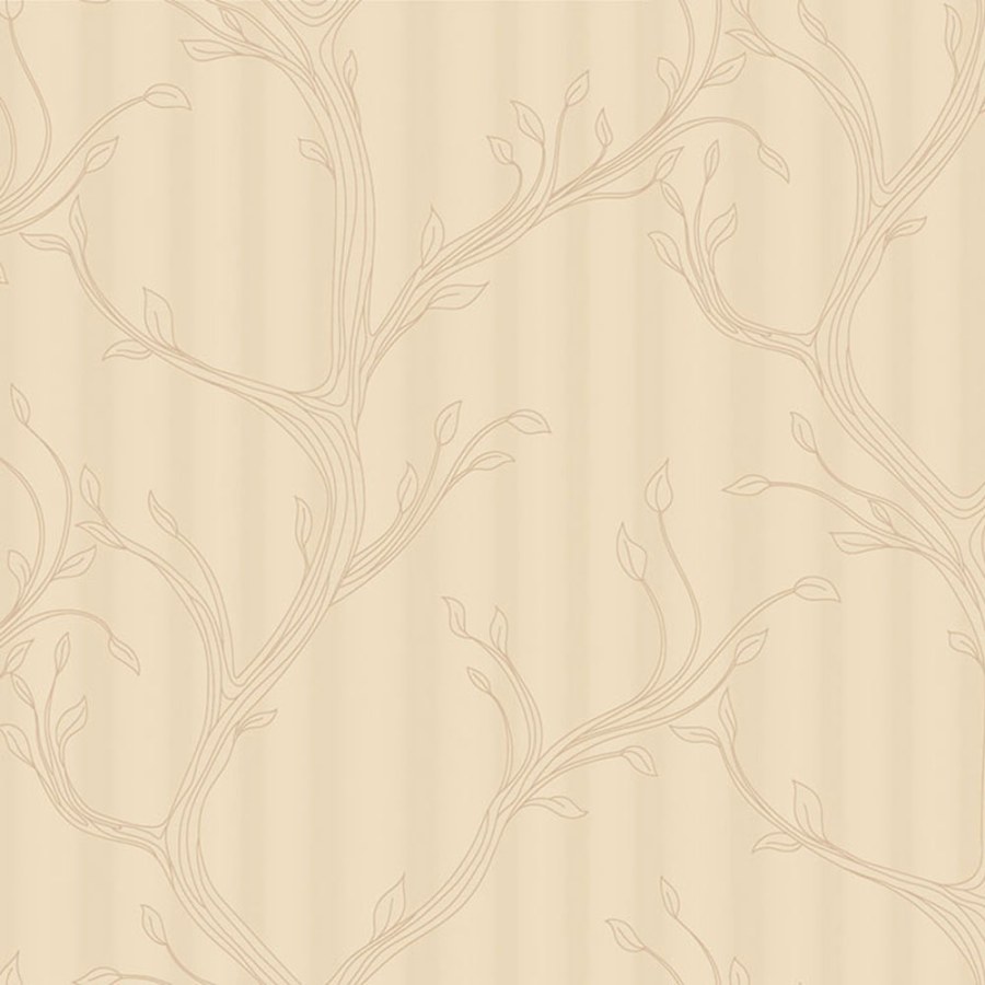 Luxusní vliesová tapeta na zeď, béžová, větvičky s listy, Z16716, Murella 100, Zambaiti Parati - Zambaiti Parati