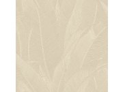 Luxusní vliesová tapeta na zeď, béžovo-šedá, listy, Z16706, Murella 100, Zambaiti Parati