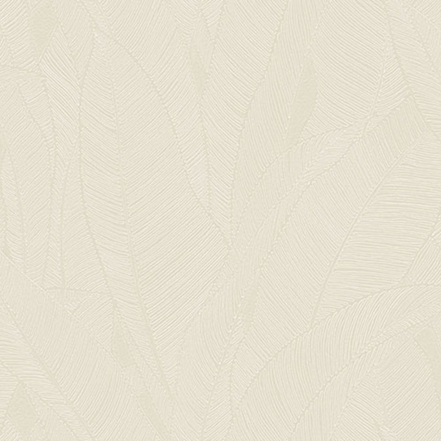 Luxusní vliesová tapeta na zeď, bílo-krémová, listy, Z16703, Murella 100, Zambaiti Parati - Zambaiti Parati