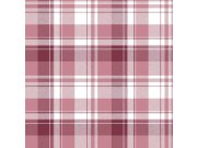 Vliesová tapeta na zeď, červená, imitace tartanové látky, 8389, Blooming Garden 2, Parato by Cristiana Masi