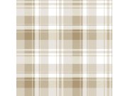 Vliesová tapeta na zeď, béžová, imitace tartanové látky, 8386, Blooming Garden 2, Parato by Cristiana Masi