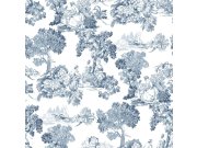 Tapety Yara Parato by Cristiana Masi - Vliesová tapeta na zeď, modrá, romantická, 8342, Blooming Garden 2, Parato by Cristiana Masi Vliesová tapeta na zeď, modrá, romantická, 8342, Blooming Garden 2, Parato by Cristiana Masi