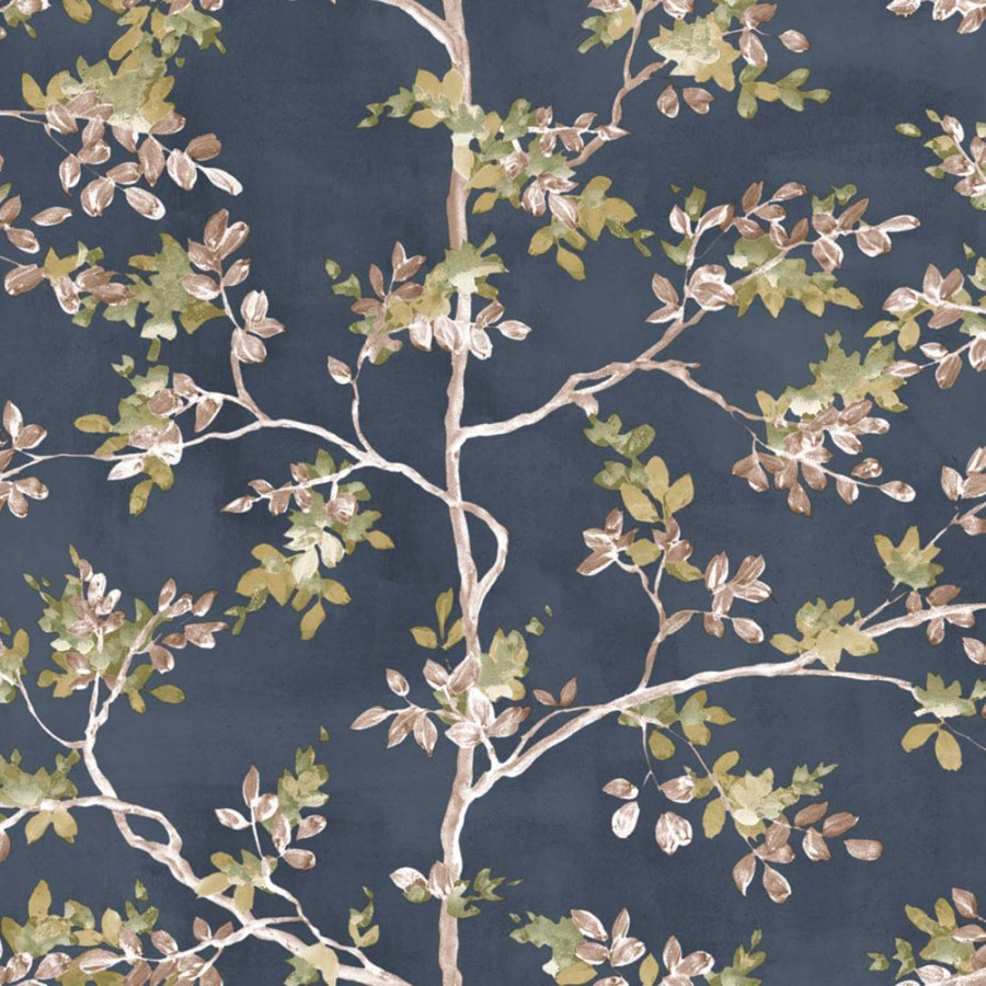 Vliesová tapeta na zeď, modrá, stromy, listy, 8322, Blooming Garden 2, Parato by Cristiana Masi - Parato by Cristiana Masi