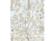 Vliesová tapeta na zeď, modrá, stromy, ptáci, 8316, Blooming Garden 2, Parato by Cristiana Masi Tapety Yara - Parato by Cristiana Masi