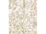 Vliesová tapeta na zeď, béžová, stromy, ptáci, 8315, Blooming Garden 2, Parato by Cristiana Masi